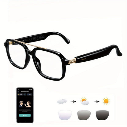 Smart Glasses 160-Language Translation Eyewear with Bluetooth 5.3 Open-Ear Audio and 18 Frame Options