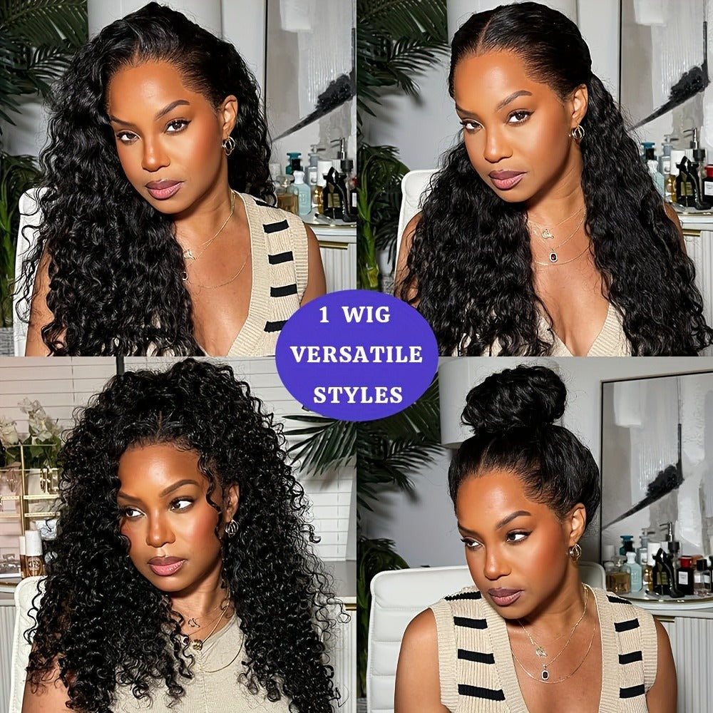 Synthetic Wig 13x4 Lace Front Loose Curly Wave, Glueless in 24- or 32-Inch Lengths for Parties