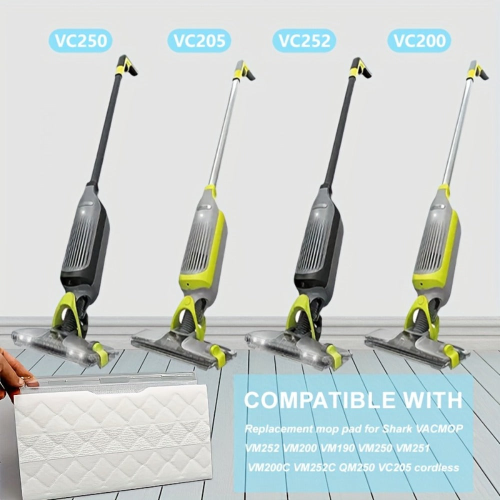 VACMOP-Style White Disposable Replacement Pads in 10-, 20-, 30- or 40-Pack Checkout Options