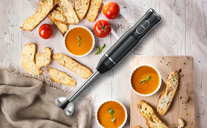 Corded Immersion Blender with Stainless-Steel-Look Blending Head, Two Controls and 38cm Height