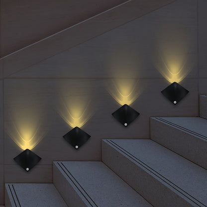 Magnetic LED Motion Sensor Wall Light USB Rechargeable, Wireless Night Light for Hallway, Stairs