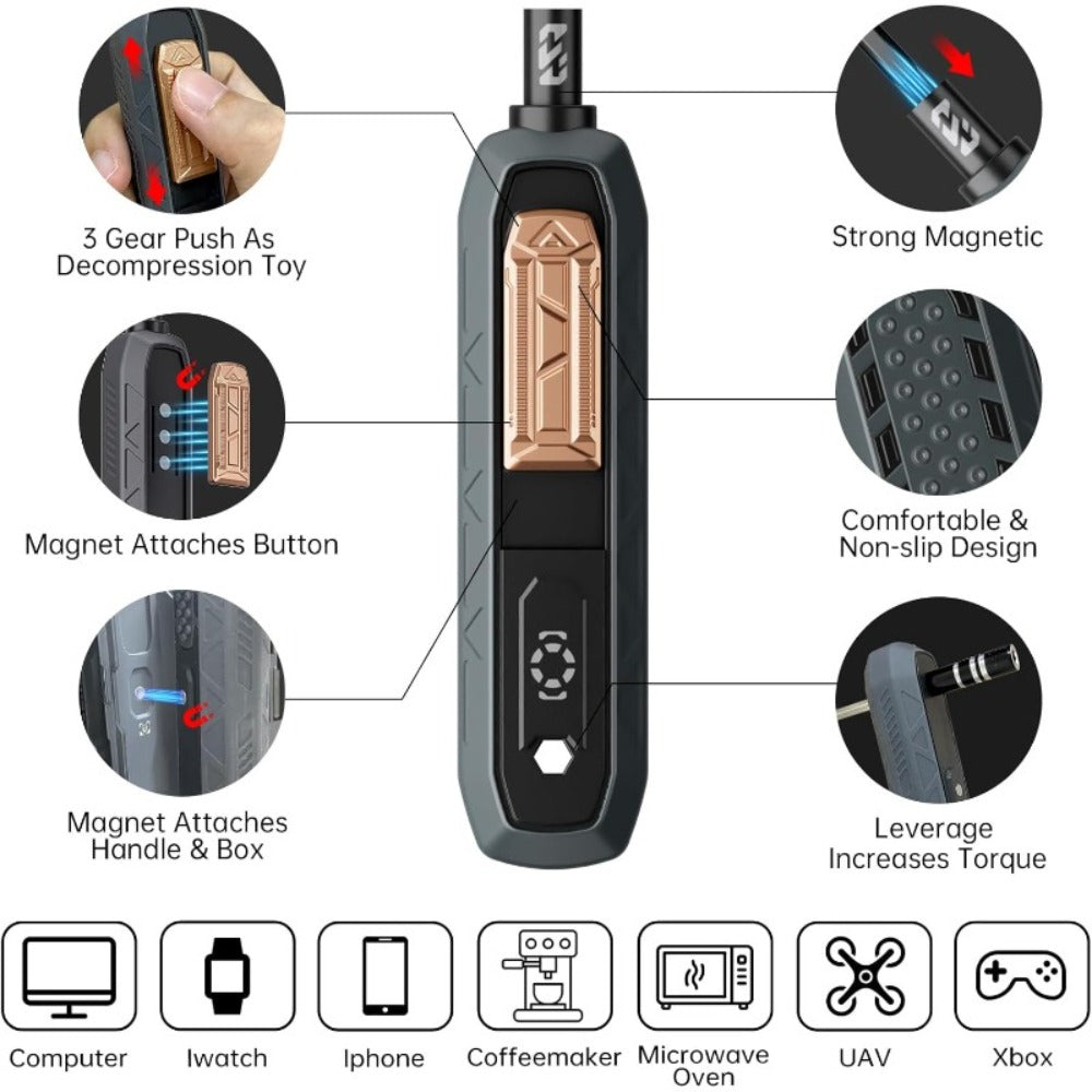 180-in-1 Precision Screwdriver Set, Magnetic Professional Kit for Laptop, Phone, Camera, Tablet, Game Console & Glasses
