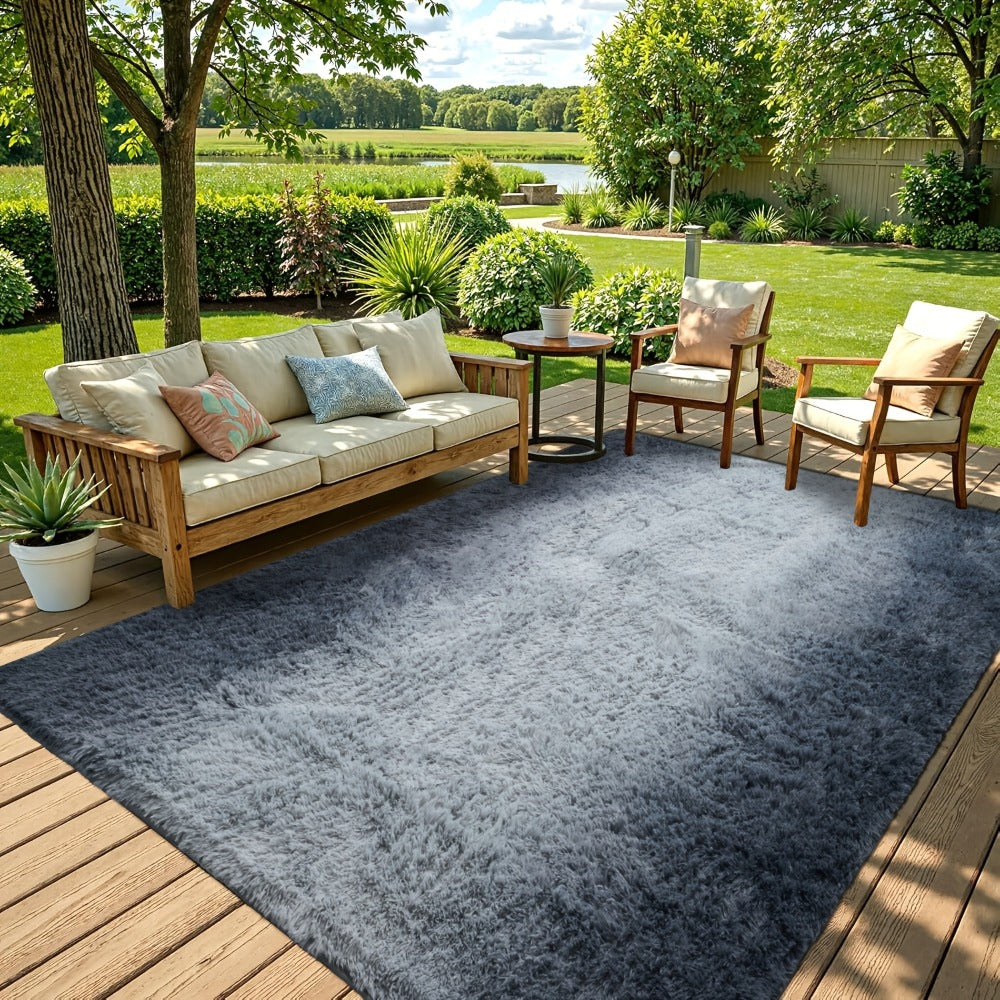Fluffy Indoor Area Rug in Five Colors and Six Size Options for Living Room, Bedroom, Kitchen or Bathroom