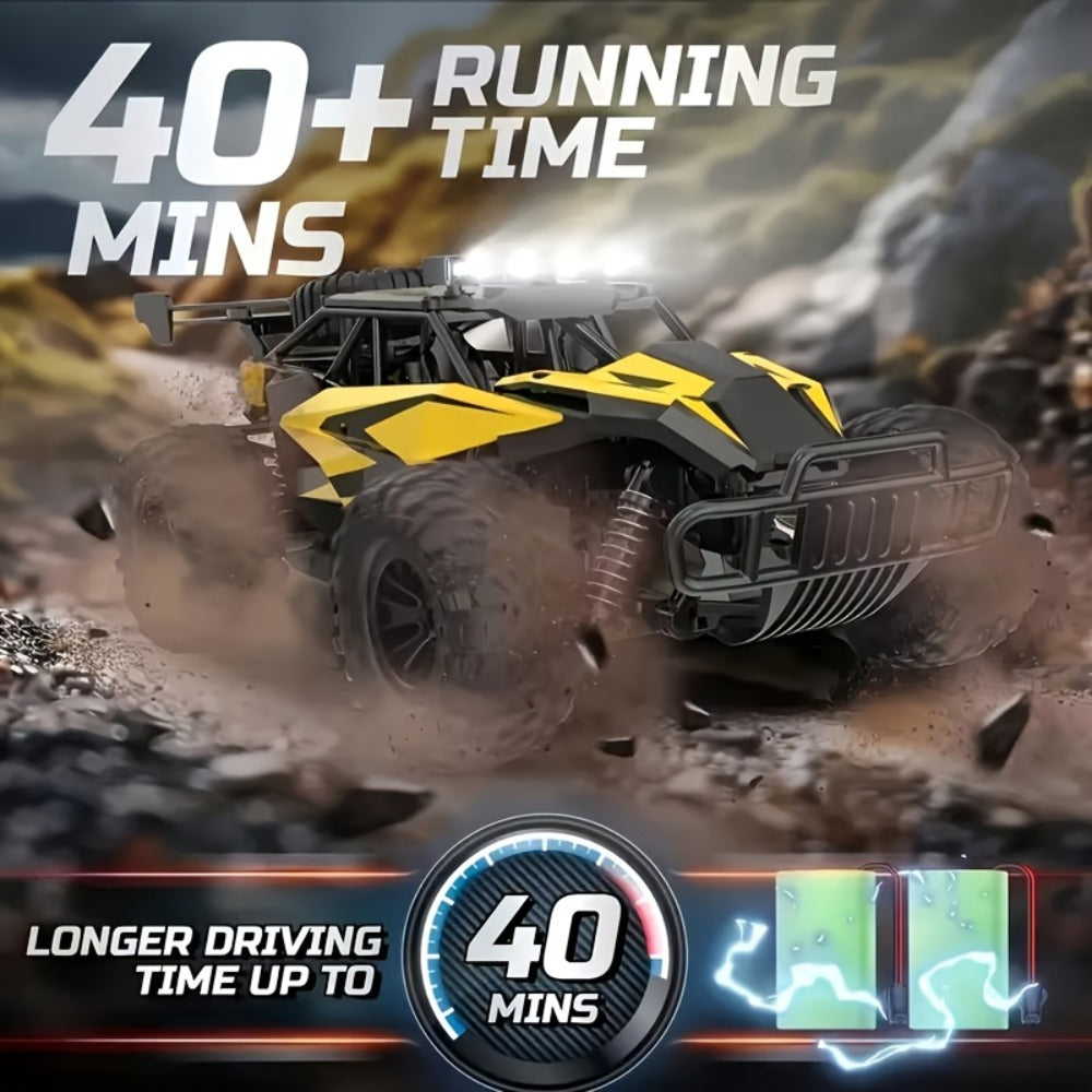 High-Speed RC Off-Road Car 30KM/H – 2.4GHz Remote Control Truck with Alloy Construction, All-Terrain 4WD Vehicle for Kids & Adults, Birthday Gift for Boys, Available in Red & Yellow