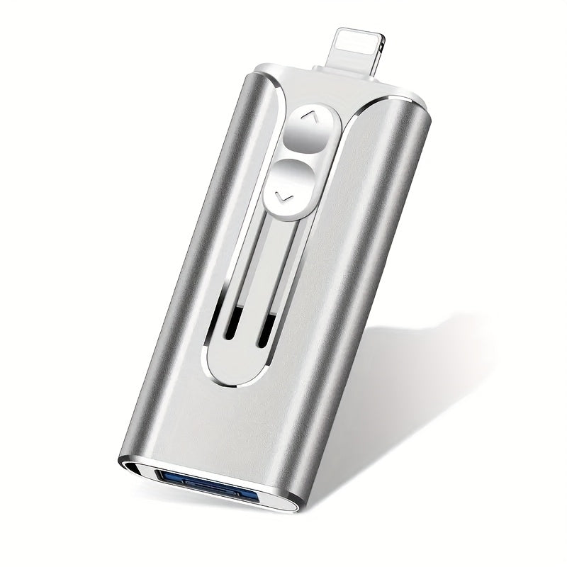 USB Flash Drive, 4-in-1 USB 3.0 OTG Photo Drive with 128GB or 256GB Capacity, Four Connectors and Four Colors