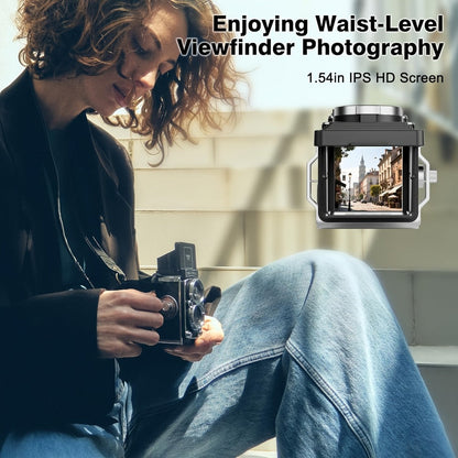 Digital Camera CHUZHAO Retro TLR-Style Model with 12MP Capture Marking, 1080P Video, Autofocus and Dual Filters