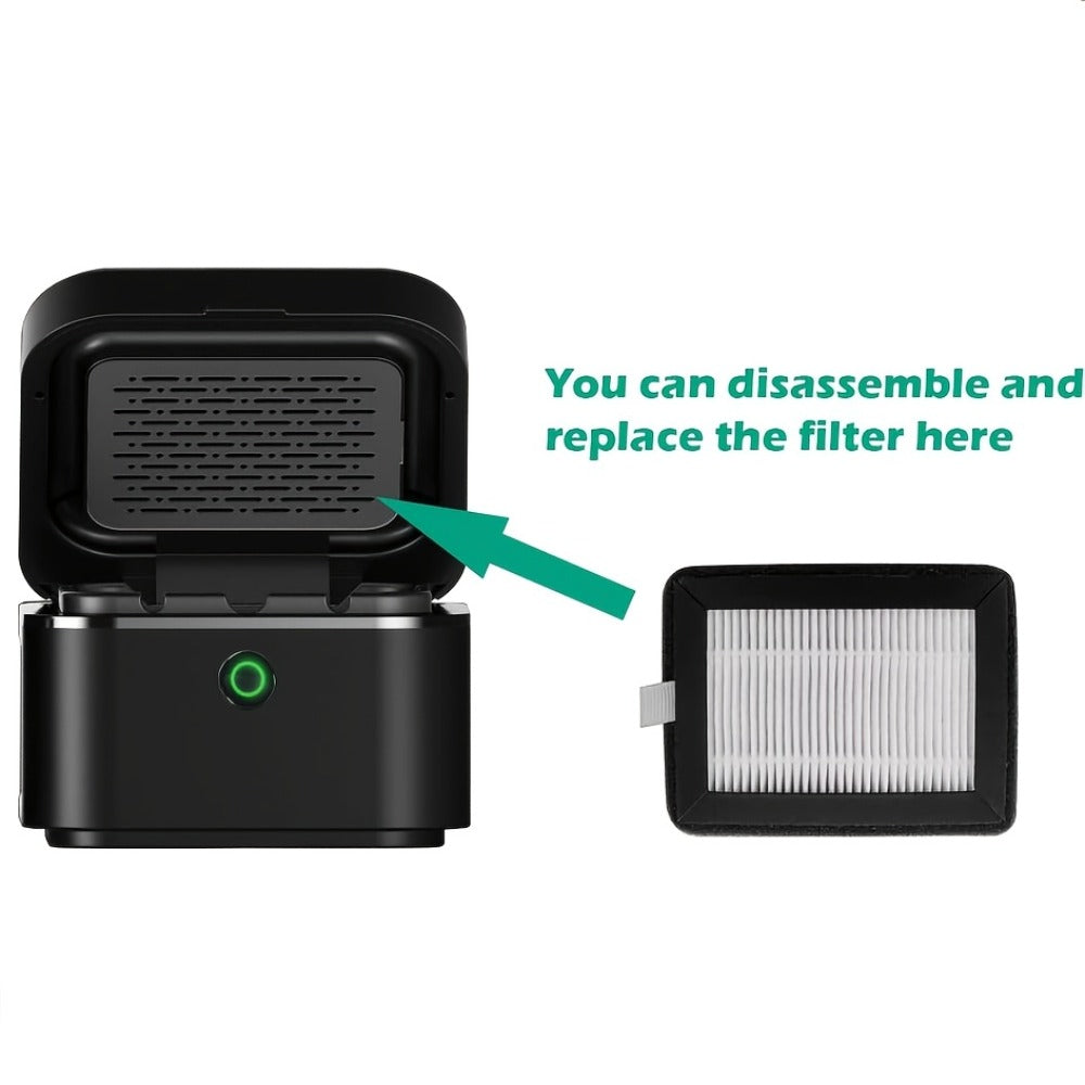 Smokeless Ashtray with HEPA Filter – USB Rechargeable Indoor Ashtray for Home Office Car, 4 Filters Included, Gifts for Him Her