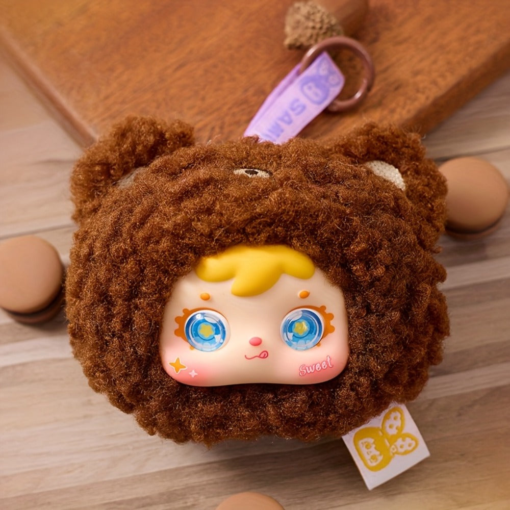 Cute Plush Animal Doll with Big Eyes – Samuel Small Animal Series Stuffed Furry Toy Random Style Soft Huggable Home Decor Desk Ornament Gift for Kids Teens Adults Birthday Valentine Easter Christmas