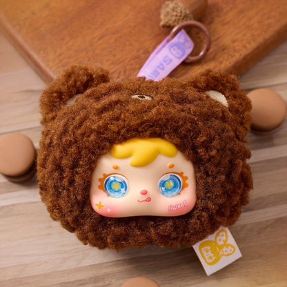 Cute Plush Animal Doll with Big Eyes – Samuel Small Animal Series Stuffed Furry Toy Random Style Soft Huggable Home Decor Desk Ornament Gift for Kids Teens Adults Birthday Valentine Easter Christmas