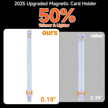 Magnetic Card Holders 25 50 100 200 400 Pack, 35pt rigid Trading Card Protectors for Sports Baseball Basketball Football standard