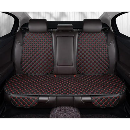 Car Seat Cover Rear Bench Protector with Source-Listed Water-Resistant Surface in Black or Red