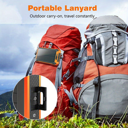 32800mAh Solar Power Bank 6 Outputs Wireless Charger – 4 Built-In Cables Dual Flashlights 15W Fast Charging, 32800 38800mAh External Battery Pack for Travel Camping GPS Emergency iPhone 17 Android