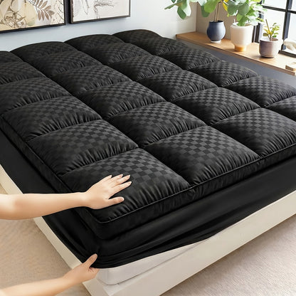 Quilted Fitted Mattress Pad in Four Colors and Twin, Full, Queen, King or California King Sizes