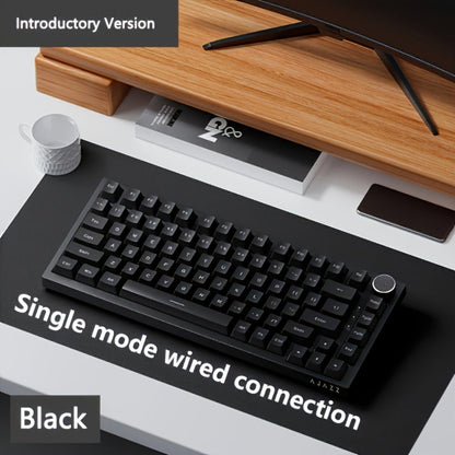 Hot Swap Gasket Mechanical Keyboard AJAZZ AK820 75% – Wireless 2.4GHz & Wired, Volume Knob, South-Facing RGB, Poron Foam, PBT Keycaps, Programmable, 11 Switch & Color Options for PC & Mac