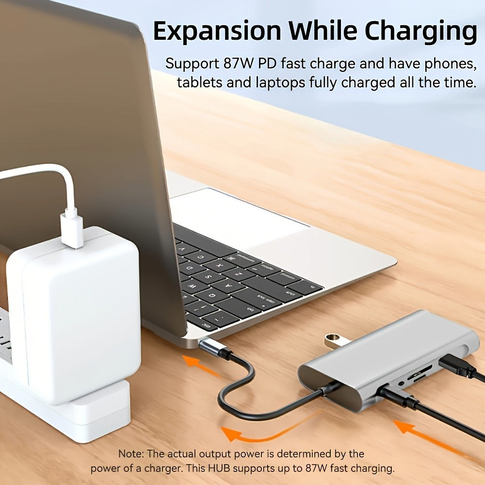 11-in-1 USB-C Docking Station with Triple Display, 4K HDMI, Gigabit Ethernet, 100W PD, 3 USB Ports