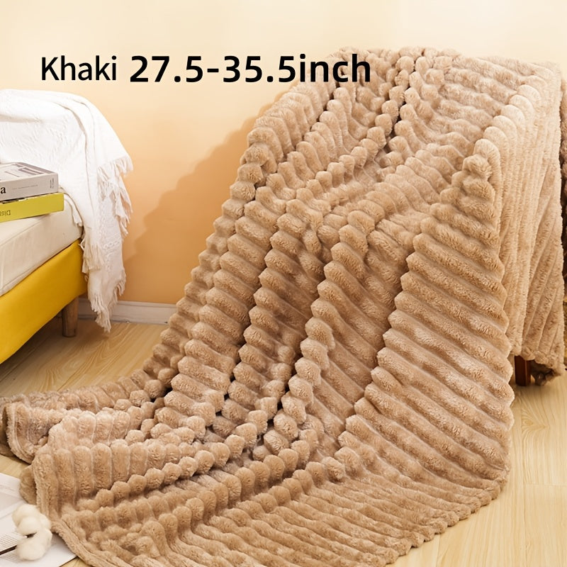 500gsm Heavy Plush Blanket – Ultra Thick Soft Warm Fluffy Blanket for Bed, Sofa & Travel, Baby to Double Size, 5 Colors