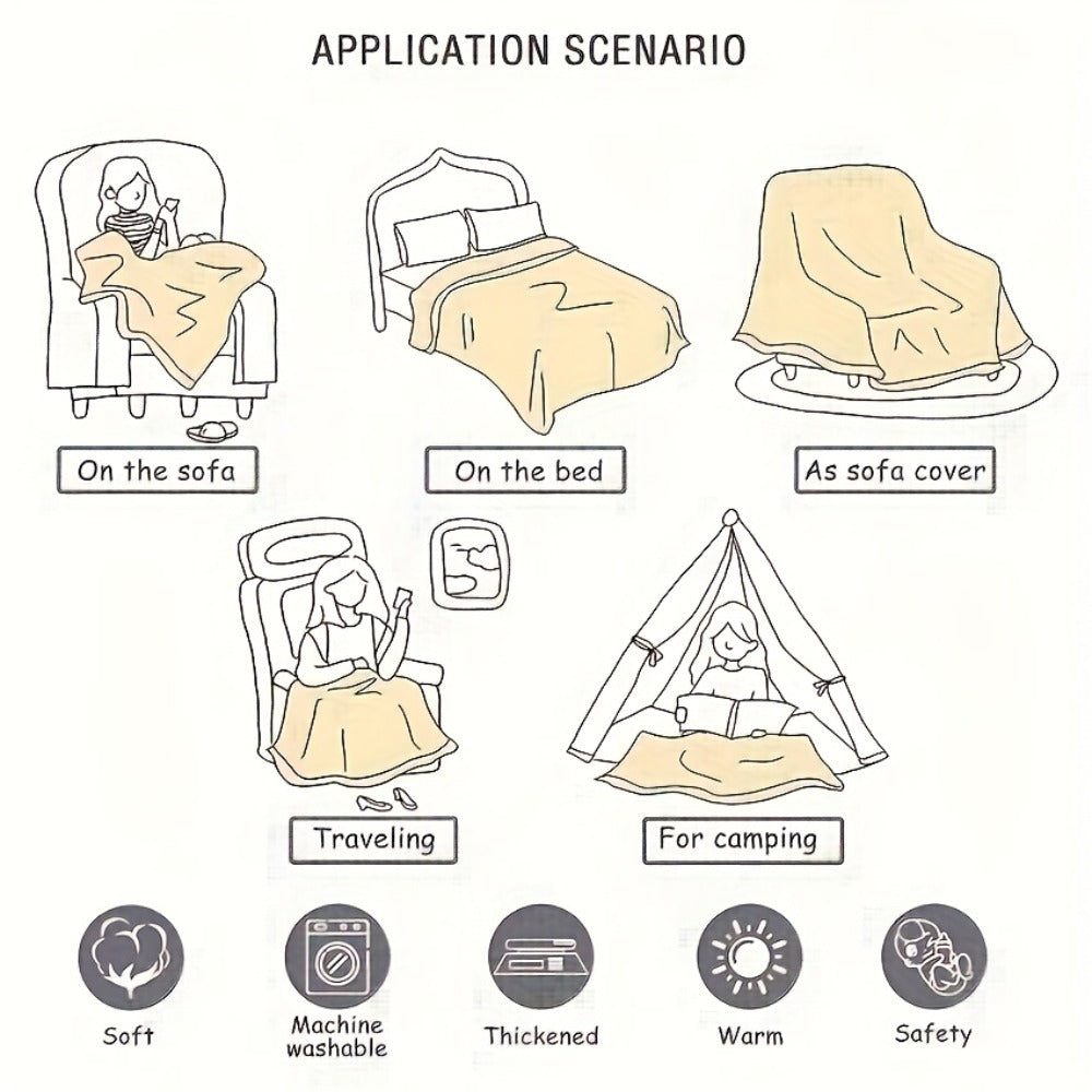 Love Message Flannel Blanket for Mom – 250-300gsm Soft Reversible All-Season Throw, Perfect Gift for Mother's Day & Birthday