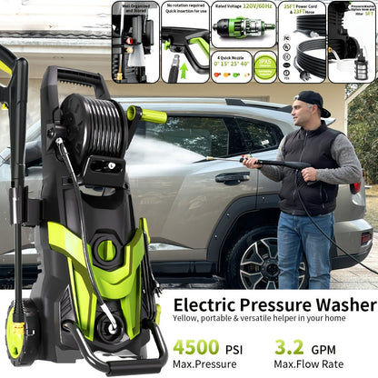 Electric Pressure Washer High PSI | Car Patio Fence Home Foam Cannon