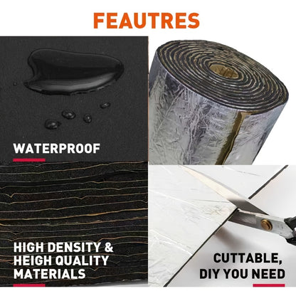 Sound Deadening Mat 60"x40" 275Mil 7mm Self-Adhesive Thermal Insulation – Car Sound Deadener for Hood Door Trunk Floor Firewall Truck Van RV