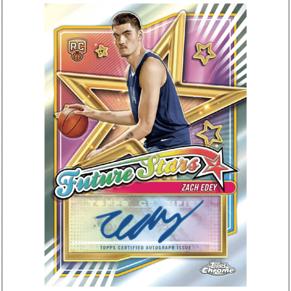 Topps Chrome Basketball Trading Cards Mega Box and One 8-Card Hobby Pack Bundle for 2024–25
