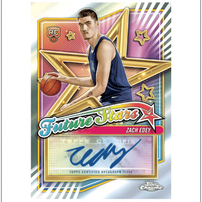 Topps Chrome Basketball Trading Cards Mega Box and One 8-Card Hobby Pack Bundle for 2024–25
