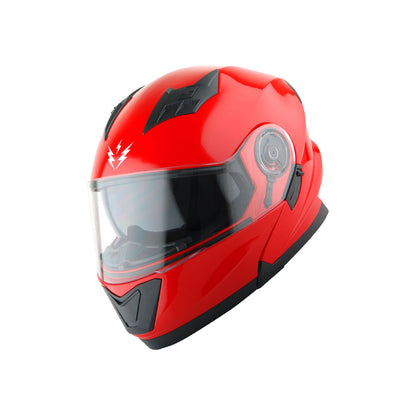 Motorcycle Modular Full Face Helmet Flip Up Dual Visor Sun Shield with Optional LED Tail Light 3 Modes Removable Washable Interior, Multiple Colors S M L XL — Modular901