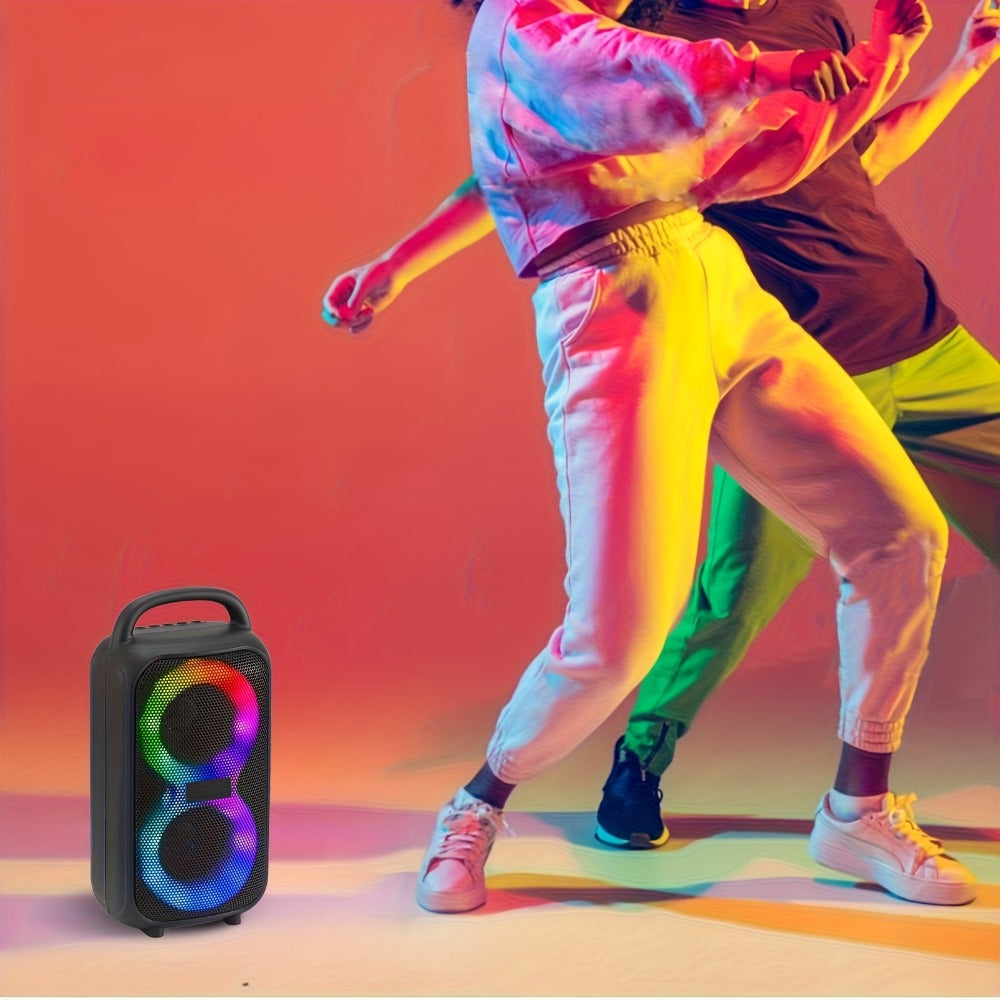 Portable Bluetooth Boom Box Speaker with Dual Subwoofer Heavy Bass, 2500W Stereo Sound System, FM Radio