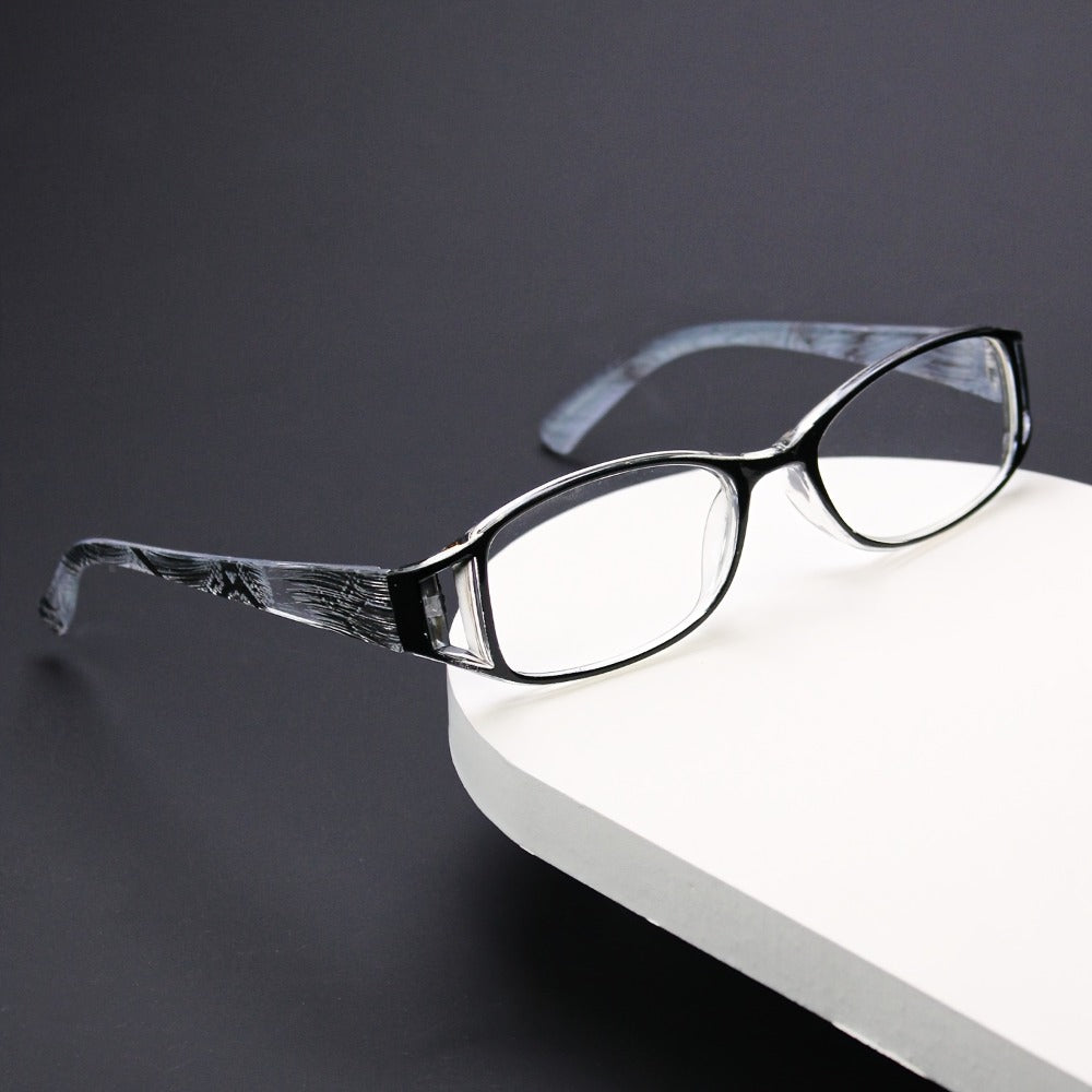 Reading Glasses – Sixteen-Pair Square-Frame Reader Set with Four Each in Purple, Blue, Brown and Black