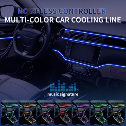 Car Interior Fiber-Style Ambient Light Kit with 5-in-1 Remote or 196.85-Inch App-Control Checkout Options
