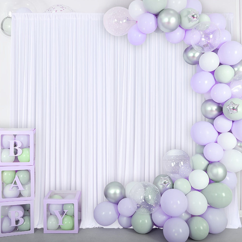 Two-Piece Photography Backdrop Curtain Set with 150 cm Width and 215 cm or 300 cm Height Options