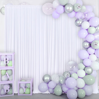 Two-Piece Photography Backdrop Curtain Set with 150 cm Width and 215 cm or 300 cm Height Options