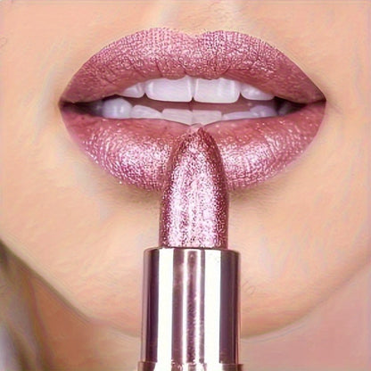 Shimmer Lipstick Set 2 Piece — Starry Sky High Gloss Waterproof Moisturizing Lip Color, Long-Lasting Durable Glossy Shiny Lips Makeup for Women, Perfect Beauty Gift for Her
