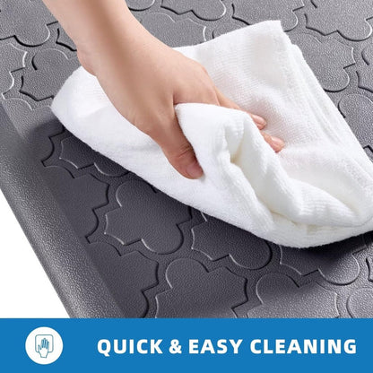 Kitchen Mat Set, 2-Piece Cushioned Standing Mats in Four Colors with 17.3x29 and 17.3x47 or 17.3x59-Inch Pairings