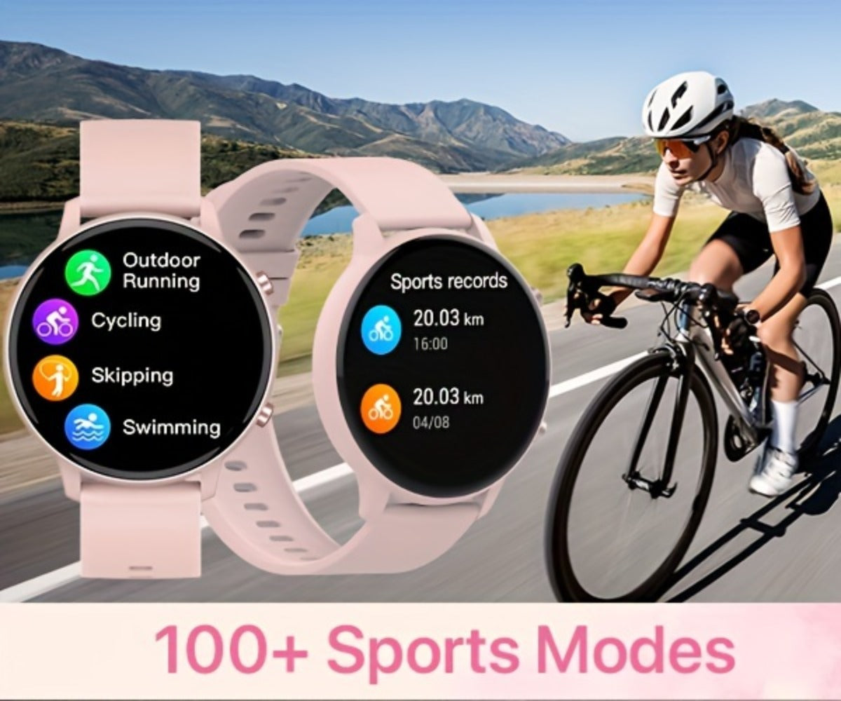 Smartwatch – Voice Assistant for Women 1.39" Full Touch – Siri & Google, Wireless Calling, 100+ Sport Modes, Fitness Tracker, Weather…