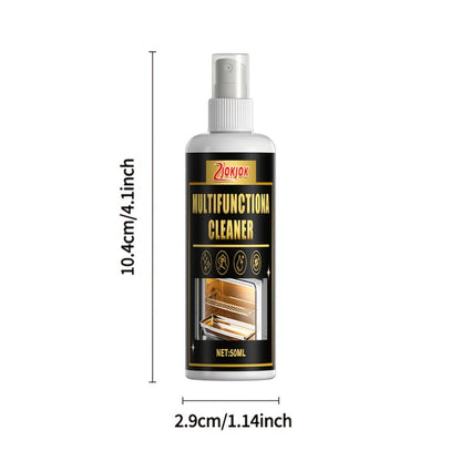 Calcium Carbonate Metal Cleaner Spray - Oil Stain Remover for Stove Oven Cooktop, Polish & Restoration Formula with Sponge