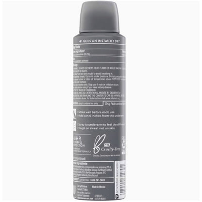 Dove Men+Care Dry Spray Antiperspirant Deodorant Pack of 6 – 150mL Each (5 fl oz), 48H Protection, Alcohol-Free, Assorted Scents, Total 30 fl oz