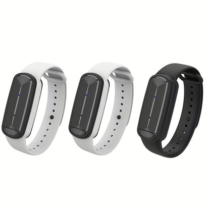Ultrasonic Mosquito Repellent Bracelet 3-Pack – USB Rechargeable Intelligent Bug Repellent Wristband for Camping, Outdoor, Hiking & Travel, Waterproof Mosquito Control Bracelet for Adults & Kids
