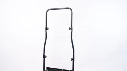 Rolling Lawn Aerator Push Spike 16.5" Heavy Duty with 5-Star Steel Tines, Weight Tray & Steel Handle for Deep Soil Aeration, Lawn Garden Yard Grass Care