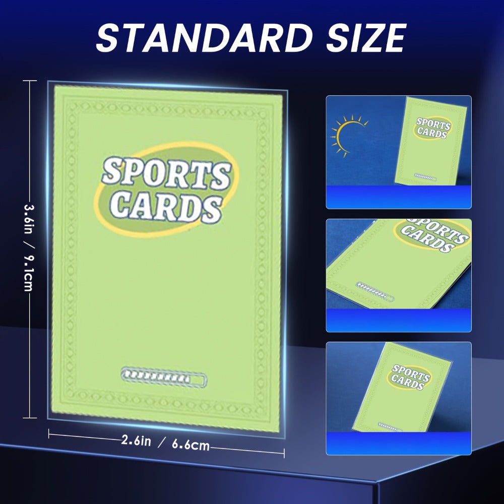 Clear Soft Trading Card Sleeves in 700, 1500, 2200, 3800 or 5400-Count Bulk Packs for Adult Collectors