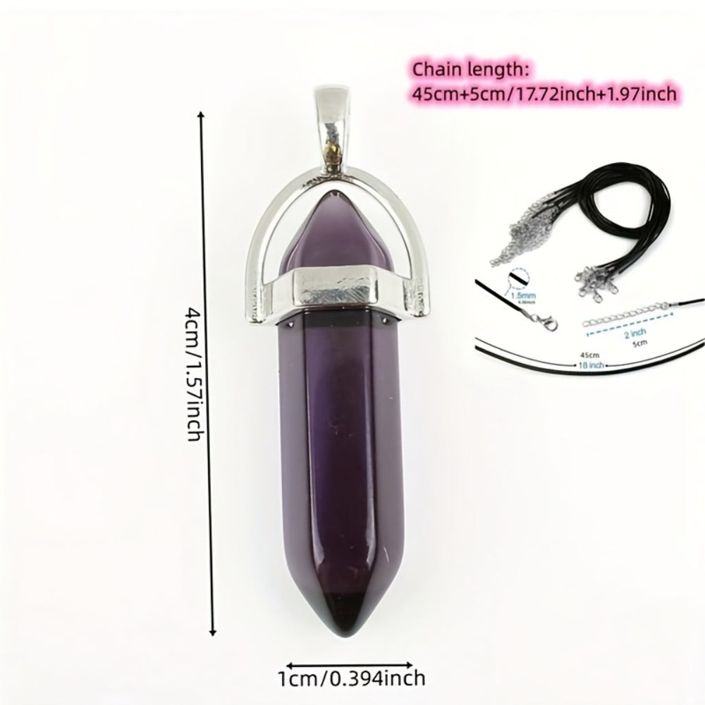 Pendant and Cord Jewelry Making Set with 30 Colored Point, Cross or Heart Pendants and 30 Black Necklaces