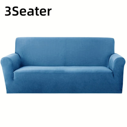 Sofa Cover Elastic Anti-Slip Stretch Slipcover for 1, 2, 3 or 4-Seater Sofas in Seven Solid Colors