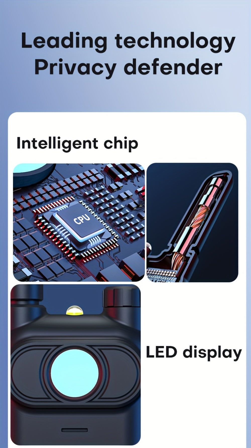 Hidden Camera Detector with OLED Screen, Multi-Function Bug Detector RF Signal Scanner for an Everyday Personal Care Routine