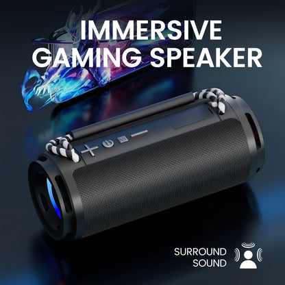 RGB Portable Bluetooth Speaker HD Sound Carry Strap Rechargeable Wireless Speaker Durable Design for Sports Home Party Travel Valentine Anniversary Gift