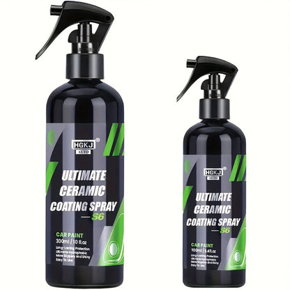 Car Ceramic Coating Spray by HGKJ with 100ml and 300ml Bottle Options for Exterior Paint Application