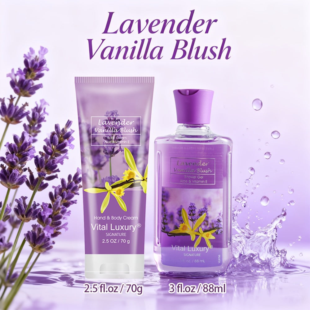 Two-Piece Body Wash and Hand Cream Gift Set with 88 ml Bottle, 70 g Tube and Five Scent Options