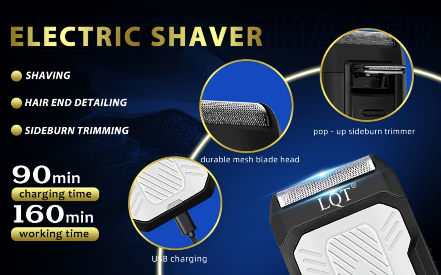 Electric Hair Clipper Set for Men - Professional Cordless Hair Trimmer Kit with Hairdressing Tools, Portable Shaver, Home Barber Set, Gift for Him