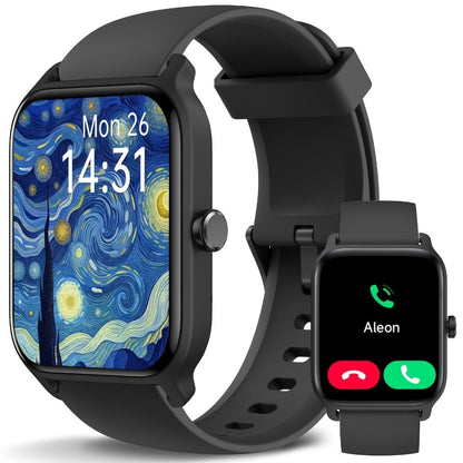 Smartwatch – with Built-in Alexa FAWEIO 1.8" HD Touch Screen, Bluetooth Calling, 100+ Sport Modes, Fitness Tracker Heart Rate Sleep…