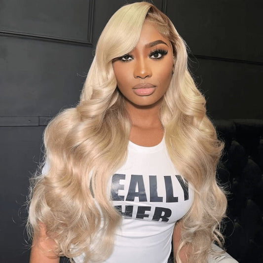 Synthetic Wig 32-Inch 13x4 HD Lace Front Waves with 200% Density in Three Colors for Cosplay Looks