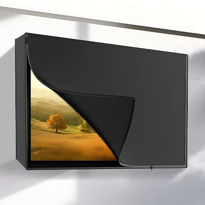 Black Television Cover with Roll-Up Front Panel for 30–32, 39–40, 43 or 48–50 Inch Screens