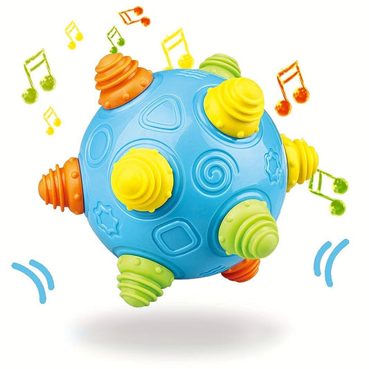 Bouncing Music Dancing Ball Baby Toy – BPA-Free Interactive Electric Rolling Sensory Ball with Lights, Sounds & Melodies, Crawling & Jumping Developmental Toy for Boys & Girls, Easter Baby Gift